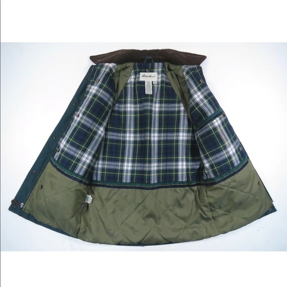 VINTAGE Eddie Bauer Courduroy Collar Wool Barn Jacket - Picture 2 of 8